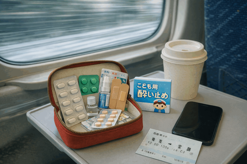 帰省や旅行のくすりポーチ作り：年末年始の移動先で慌てないための備え（常用薬・OTC・乗り物酔い対策）