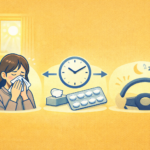 花粉症のくしゃみ・鼻水がひどい朝、抗ヒスタミン薬を飲むタイミングと眠気への影響