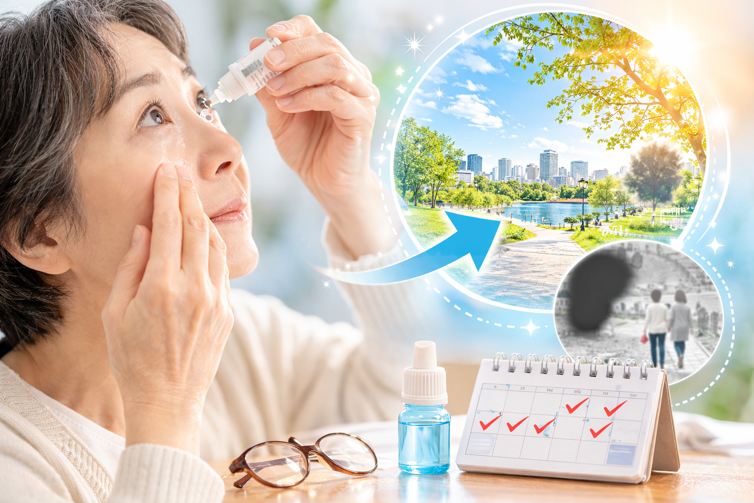 緑内障の目薬を毎日続けることが大切な理由——続け方で視野を守る