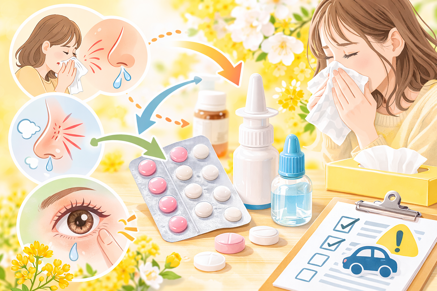 花粉症の市販薬はどう選ぶ？——成分・副作用・使い方のポイント