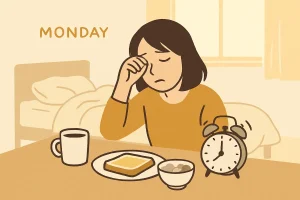 休日の寝だめで月曜がつらい——「社会的時差ボケ」とは何か、リズムの整え方